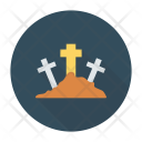 پیش‌نمایش فایل graveyard-20 از پک هالووین – سبک فلت دایره‌ای سایه‌دار