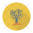 پیش‌نمایش فایل haunted-tree-1 از پک هالووین – سبک فلت دایره‌ای سایه‌دار