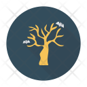 پیش‌نمایش فایل haunted-tree-5 از پک هالووین – سبک فلت دایره‌ای سایه‌دار