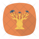 پیش‌نمایش فایل haunted-tree-15 از پک Halloween Flat Circle + Rounded + Shadow 
