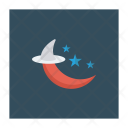 پیش‌نمایش فایل moon-538 از پک Halloween Flat Circle + Rounded + Shadow 