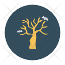 پیش‌نمایش فایل haunted-tree-32 از پک Halloween Flat Circle 