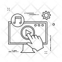 پیش‌نمایش فایل music-site از پک کسب‌وکار – تصویرسازی خطی – جلد ۱۰