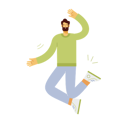 پیش‌نمایش فایل beard-man-jumping-in-air-9787454 از پک شخصیت‌های سرگرم‌کننده