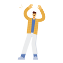 پیش‌نمایش فایل man-raising-hands-up-and-enjoying-9787452 از پک شخصیت‌های سرگرم‌کننده