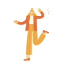 پیش‌نمایش فایل woman-waving-hand-9787449 از پک شخصیت‌های سرگرم‌کننده