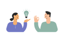 پیش‌نمایش فایل man-and-woman-discussion-about-idea-9843441 از پک تعامل افراد