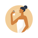 پیش‌نمایش فایل beautiful-woman-applying-face-mist-9843496 از پک مراقبت از پوست
