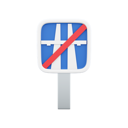 پیش‌نمایش فایل highway-end-sign-7470870 از پک علامت جاده