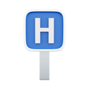 پیش‌نمایش فایل hospital-sign-7470847 از پک علامت جاده