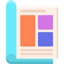 پیش‌نمایش فایل magazine-layout-11623045 از پک مجموعه آیکون طراحی