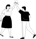 پیش‌نمایش فایل female-and-male-employees-give-five-each-other-10538962 از پک زندگی اداری