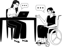 پیش‌نمایش فایل female-manager-hires-person-with-disabilities-10538957 از پک زندگی اداری