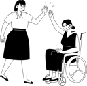 پیش‌نمایش فایل woman-give-high-five-to-handicapped-collogues-10538959 از پک زندگی اداری