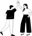 پیش‌نمایش فایل young-female-and-male-employees-give-five-each-other-10538963 از پک زندگی اداری