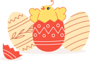 پیش‌نمایش فایل chick-coming-out-from-painted-eggs-10829554 از پک عید پاک مبارک