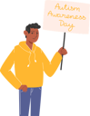 پیش‌نمایش فایل a-man-holds-a-poster-for-autism-awareness-day-11011241 از پک روز آگاهی از اوتیسم