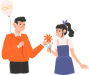 پیش‌نمایش فایل a-woman-gives-a-flower-to-a-man-holding-a-golden-infinity-balloon-for-autism-awareness-day-11005917 از پک روز آگاهی از اوتیسم