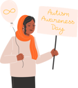 پیش‌نمایش فایل a-woman-holding-a-balloon-and-a-gold-infinity-symbol-poster-for-autism-awareness-day-11005911 از پک روز آگاهی از اوتیسم