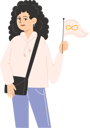 پیش‌نمایش فایل a-woman-holding-a-flag-with-a-golden-infinity-symbol-for-autism-awareness-day-11005913 از پک روز آگاهی از اوتیسم