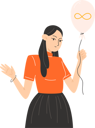 پیش‌نمایش فایل a-woman-holds-a-balloon-with-a-golden-infinity-symbol-for-autism-awareness-day-11011242 از پک روز آگاهی از اوتیسم