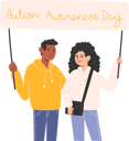 پیش‌نمایش فایل group-of-people-standing-together-with-posters-and-symbols-of-autism-awareness-day-11005915 از پک روز آگاهی از اوتیسم
