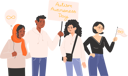 پیش‌نمایش فایل group-of-people-standing-together-with-posters-and-symbols-of-autism-awareness-day-11005919 از پک روز آگاهی از اوتیسم