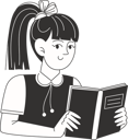 پیش‌نمایش فایل a-schoolgirl-is-reading-a-textbook-12198064 از پک بازگشت به مدرسه