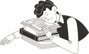 پیش‌نمایش فایل schoolboy-fell-asleep-on-top-of-a-pile-of-books-12198063 از پک بازگشت به مدرسه