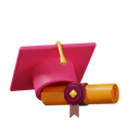 پیش‌نمایش فایل diploma-with-roll-paper-certificate-3d-icon-10354689 از پک دستاورد