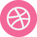 پیش‌نمایش فایل dribbble-32 از پک رسانه‌های اجتماعی