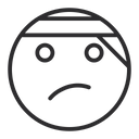 پیش‌نمایش فایل face-with-head-bandage-1645085 از پک شکلک‌ها