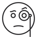 پیش‌نمایش فایل face-with-monocle-1645084 از پک شکلک‌ها