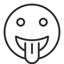 پیش‌نمایش فایل face-with-tongue-1645066 از پک شکلک‌ها