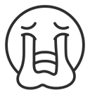 پیش‌نمایش فایل loudly-crying-face-1645099 از پک شکلک‌ها