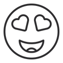 پیش‌نمایش فایل smiling-face-with-heart-eyes-1645067 از پک شکلک‌ها