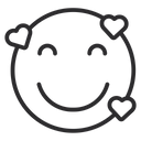 پیش‌نمایش فایل smiling-face-with-hearts-1645088 از پک شکلک‌ها