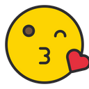 پیش‌نمایش فایل face-blowing-a-kiss-1645190 از پک شکلک‌ها