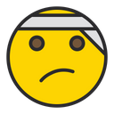 پیش‌نمایش فایل face-with-head-bandage-1645197 از پک شکلک‌ها