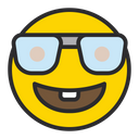 پیش‌نمایش فایل nerd-face-1645204 از پک شکلک‌ها