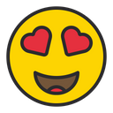 پیش‌نمایش فایل smiling-face-with-heart-eyes-1645179 از پک شکلک‌ها