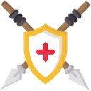 پیش‌نمایش فایل shield-with-spear-1777414 از پک قرون وسطی