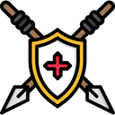 پیش‌نمایش فایل shield-with-spear-1777346 از پک قرون وسطی