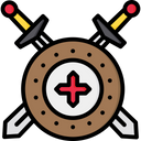 پیش‌نمایش فایل shield-with-sword-1777345 از پک قرون وسطی