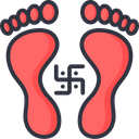 پیش‌نمایش فایل goddess-laxmi-footprint-1862319 از پک دیوالی (جشنواره نور)