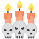 پیش‌نمایش فایل skull-with-candle-1876459 از پک هالووین