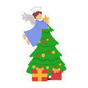 پیش‌نمایش فایل christmas-fairy-1901745 از پک استیکرهای کریسمس
