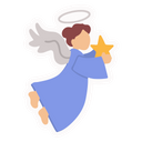 پیش‌نمایش فایل christmas-fairy-1901748 از پک استیکرهای کریسمس