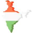 پیش‌نمایش فایل indian-map-2230103 از پک نمادهای ملی هند