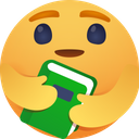 پیش‌نمایش فایل care-emoji-with-book-2419217 از پک ایموجی‌های مراقبتی